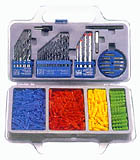 500 PCS COMBINATION DRILLS SET WITH WALL PLUGS (METRIC)